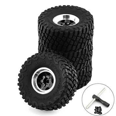 1/18 TRX4M路虎烈马1.0英寸轮胎轮毂 攀爬车铝合金轮毂 SCX24 FMS