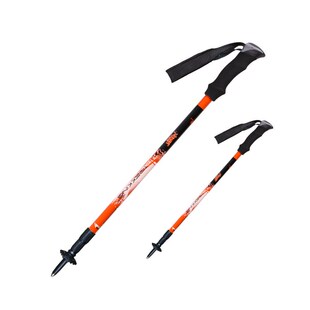 开拓者(pioneer) 登山杖碳素超轻户外超轻碳素三节伸缩 旅行季村
