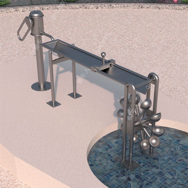 不锈钢户外戏水小品压水井幼儿公园手摇泵阿基米德取水器互动设备