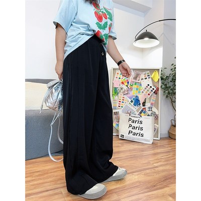 【618 新品9m折】宽松阔腿直筒休闲西裤轻薄垂坠顺滑