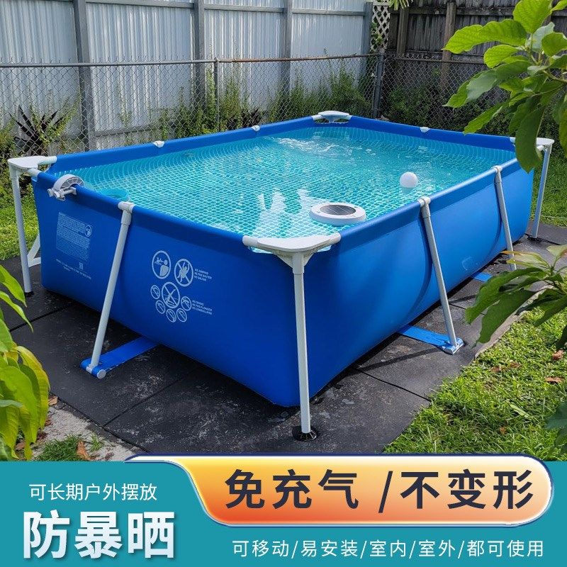 大型成人游泳池儿童家用泳池加厚C家庭别墅支架水池小孩宠物养鱼