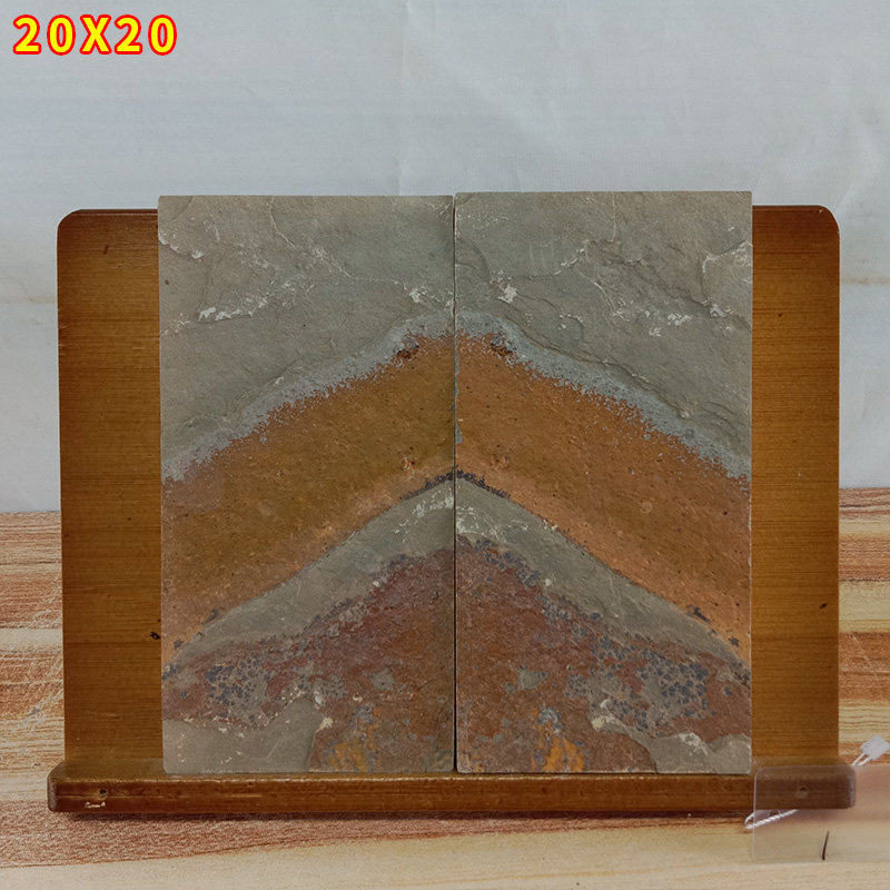 1天然石板画原石对板画草花石A工艺品奇石观赏石画面石家居摆件