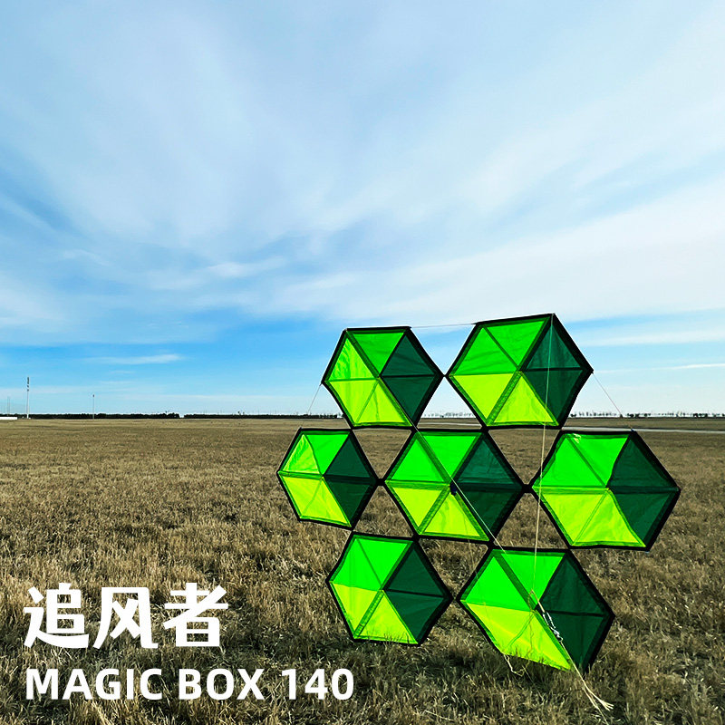 新款追风a者魔方风筝抗大风个性设计流苏尾巴成人潍坊大型长尾