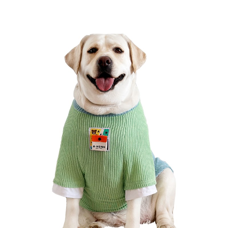 狗狗衣服大型犬春秋薄款衣服拉不拉多金毛薄款针织衣服网红狗衣服