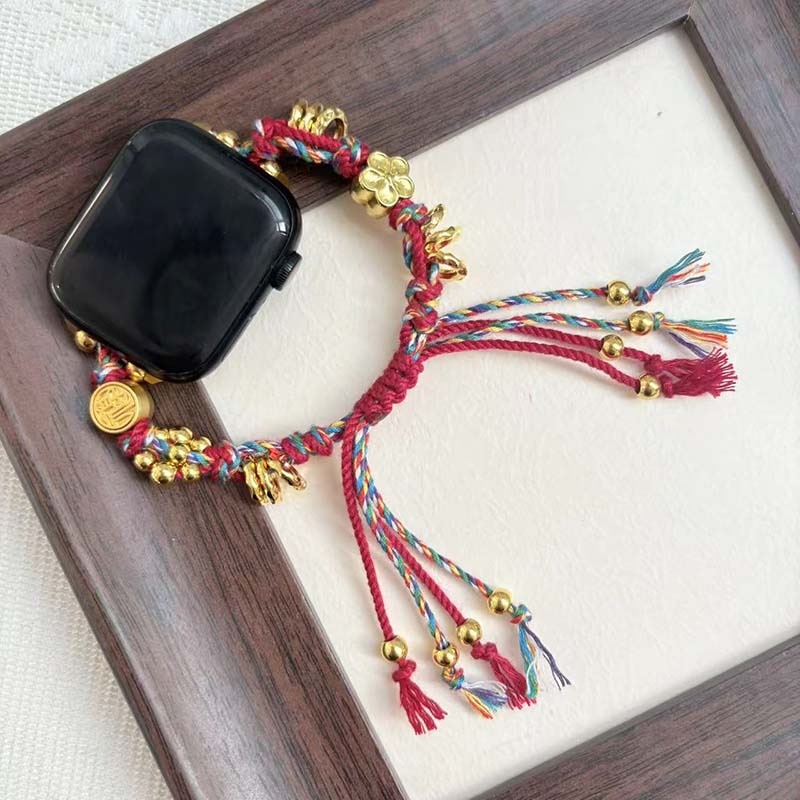 招财纳福编织苹果iwatchS11吞金