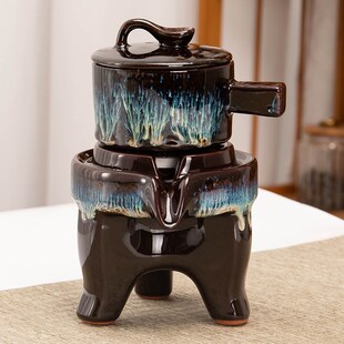 家用办公室整套懒人茶具会客半自动泡茶器 窑变功夫茶具套装