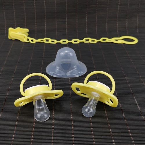 婴儿硅胶软头安抚l奶嘴防胀气新生儿母乳圆头宝宝安睡型扁头拇指