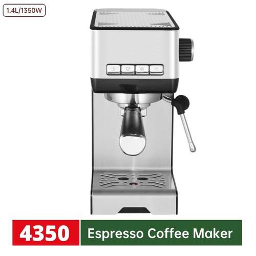 15bar意式半自动泵压式浓缩咖啡机1350W咖啡粉奶泡小型家用