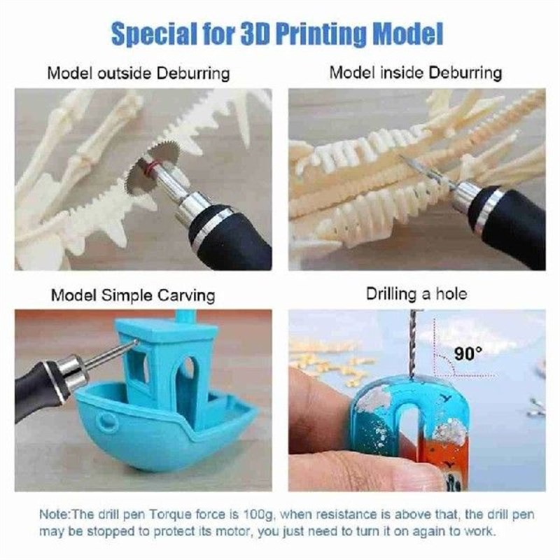 3D Printing Tool oKit, Deburring Tools 3-Speed USB Electric