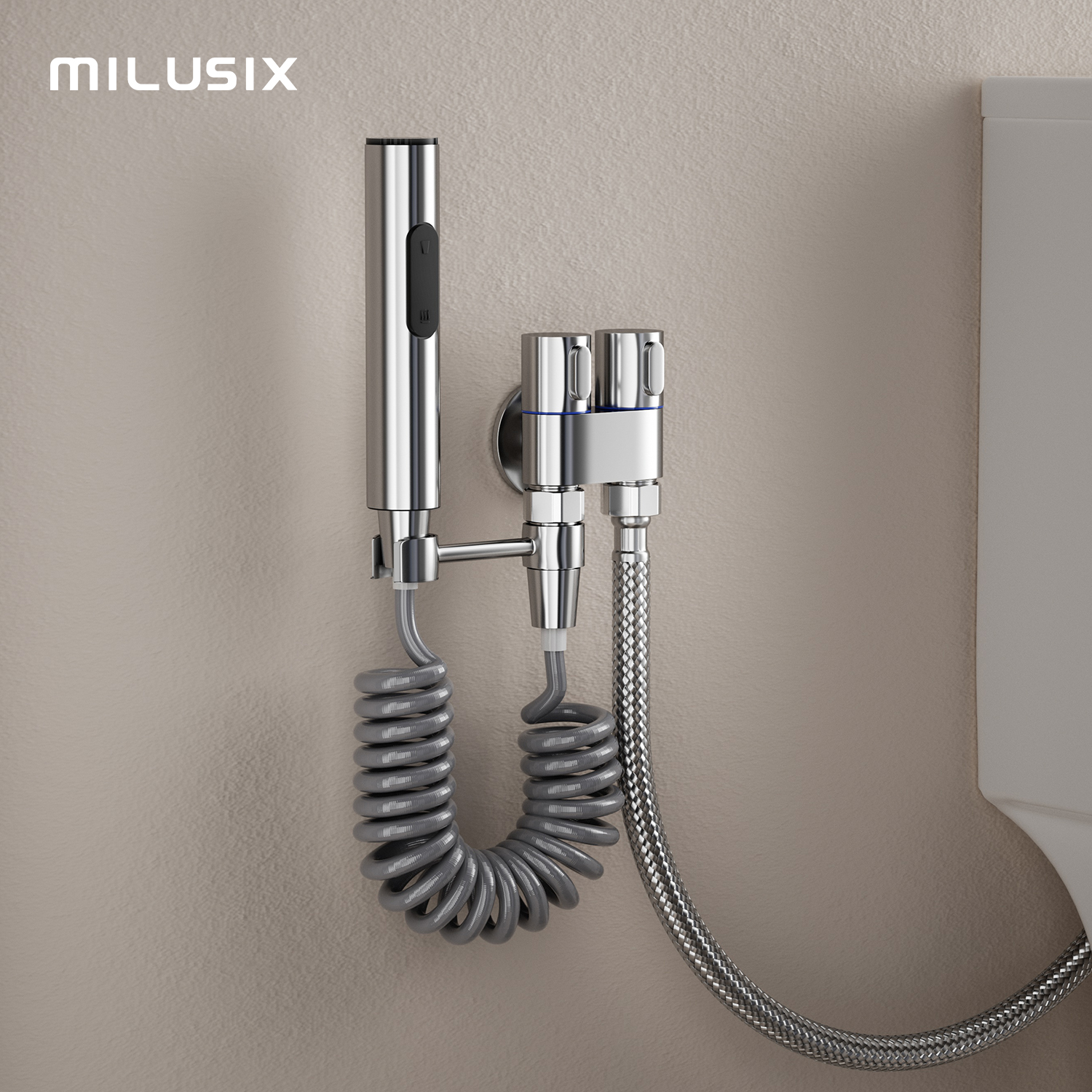 MILUSIX全铜马桶伴侣冲洗喷枪