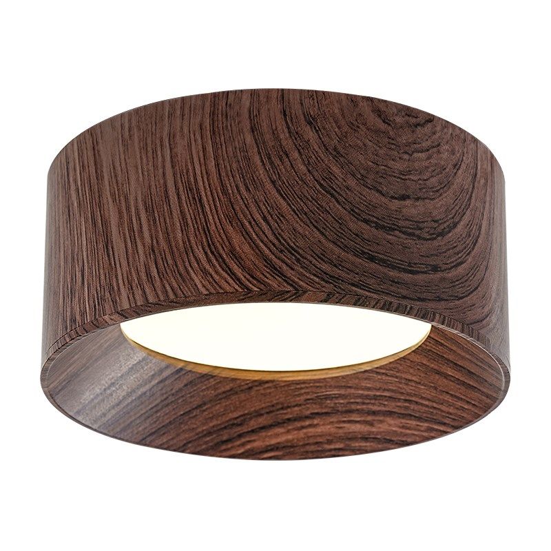 明装筒灯客厅复古新中式胡桃木纹全光谱护眼走廊过道灯玄关吸顶灯,家装灯饰光源,明装筒灯,淘宝优惠券,粉丝福利购,淘宝优惠卷