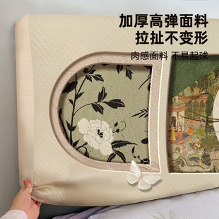 床头套罩中古风2025新款四季通用加厚软包靠垫可拆洗防尘罩保护套