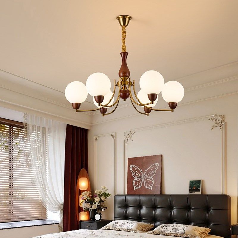 新中式客厅吊灯美式复古南洋创意个性胡桃木大厅护眼木艺灯具J535,家装灯饰光源,护眼吊灯,淘宝优惠券,粉丝福利购,淘宝优惠卷