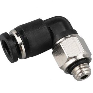 萊澤氣動(dòng)快速接頭微型迷你接頭POC4 M5C氣管接頭6mm直通彎 PL6