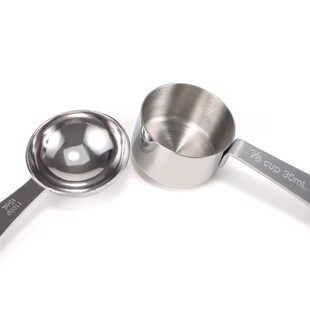 跨境现货 不锈钢带刻度硅胶手柄量杯量匙套装 硅胶10件套量杯量勺