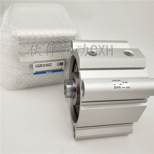 伙伴气动薄型气缸CDQ2B/CDQ2A125-5/10/30/50/75/120/200DCZ/DCMZ