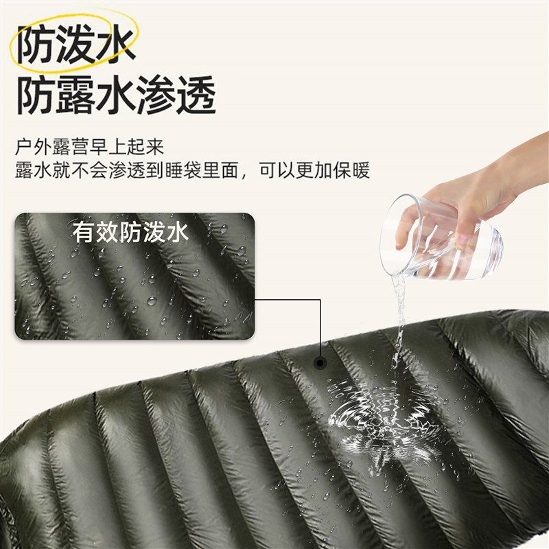 羽绒睡袋鹅绒成人户外冬季零下30度轻F量化行军露营加厚防寒车用2