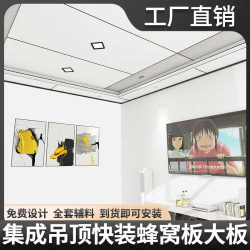 铝蜂窝板b集成吊顶厨房化妆室卧室客厅隔断板天花板蜂窝大板悬吊