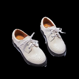 男童皮鞋白色英伦风黑色学生鞋儿童软F底舞蹈表演出鞋小男孩花童