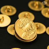 London Heritage英国皇家工艺海军布雷泽镀24K羚影金徽限量版 纽扣