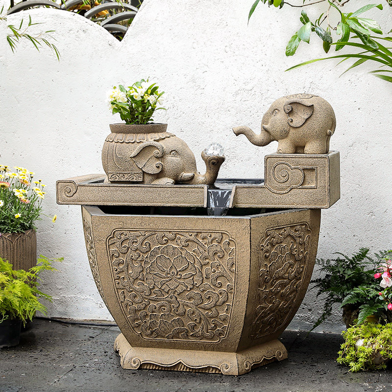 汉韵堂庭院鱼池流水露台顶楼喷泉水景室外造景循环水景观,家居饰品,流水摆件,淘宝优惠券,粉丝福利购,淘宝优惠卷