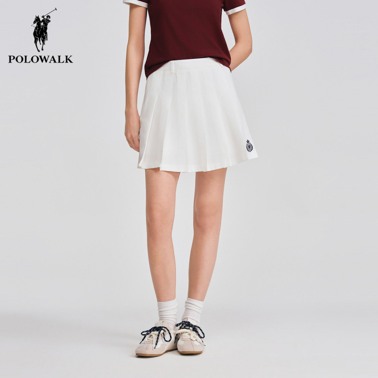 POLOWALK学院风百褶裙