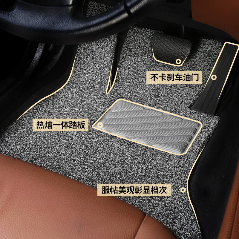 丝圈汽车脚垫地垫地毯车垫适用红旗eqm52022款改装内饰装饰车