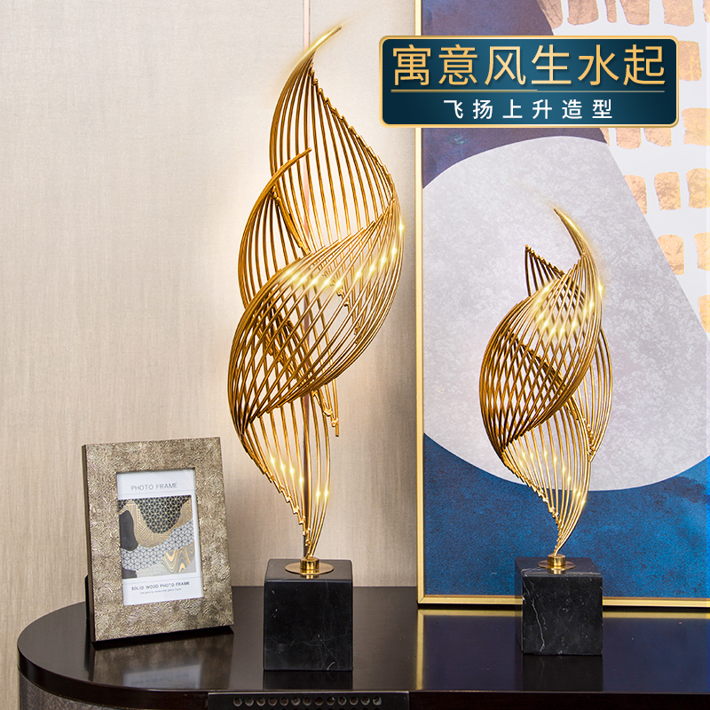 现代轻奢摆件客厅玄关电视柜创意酒柜书架家居工艺术软装饰品