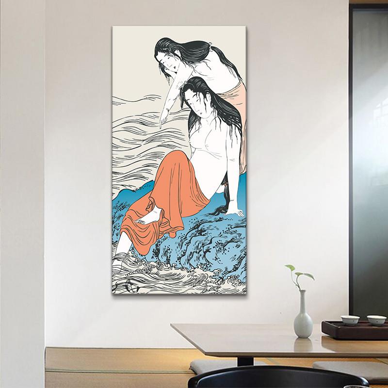 新品日式装饰画浮世绘挂画
