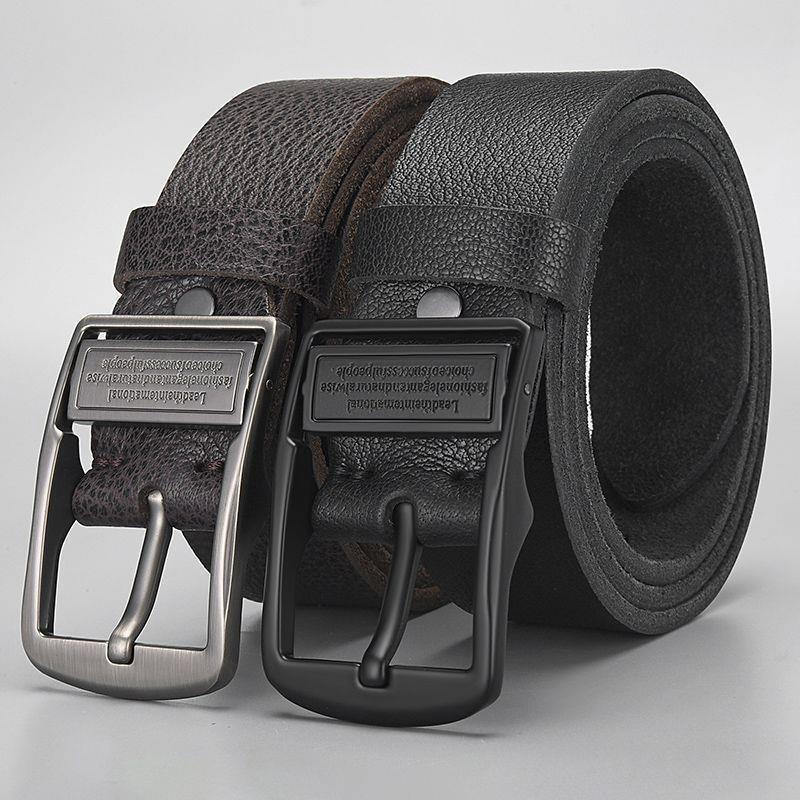 男士皮带真皮针扣牛皮复古