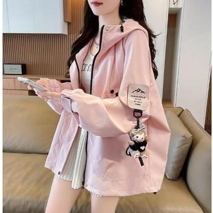 新品15初中学生13少女12岁大童冲锋衣女款2025新款秋季夹克外套女