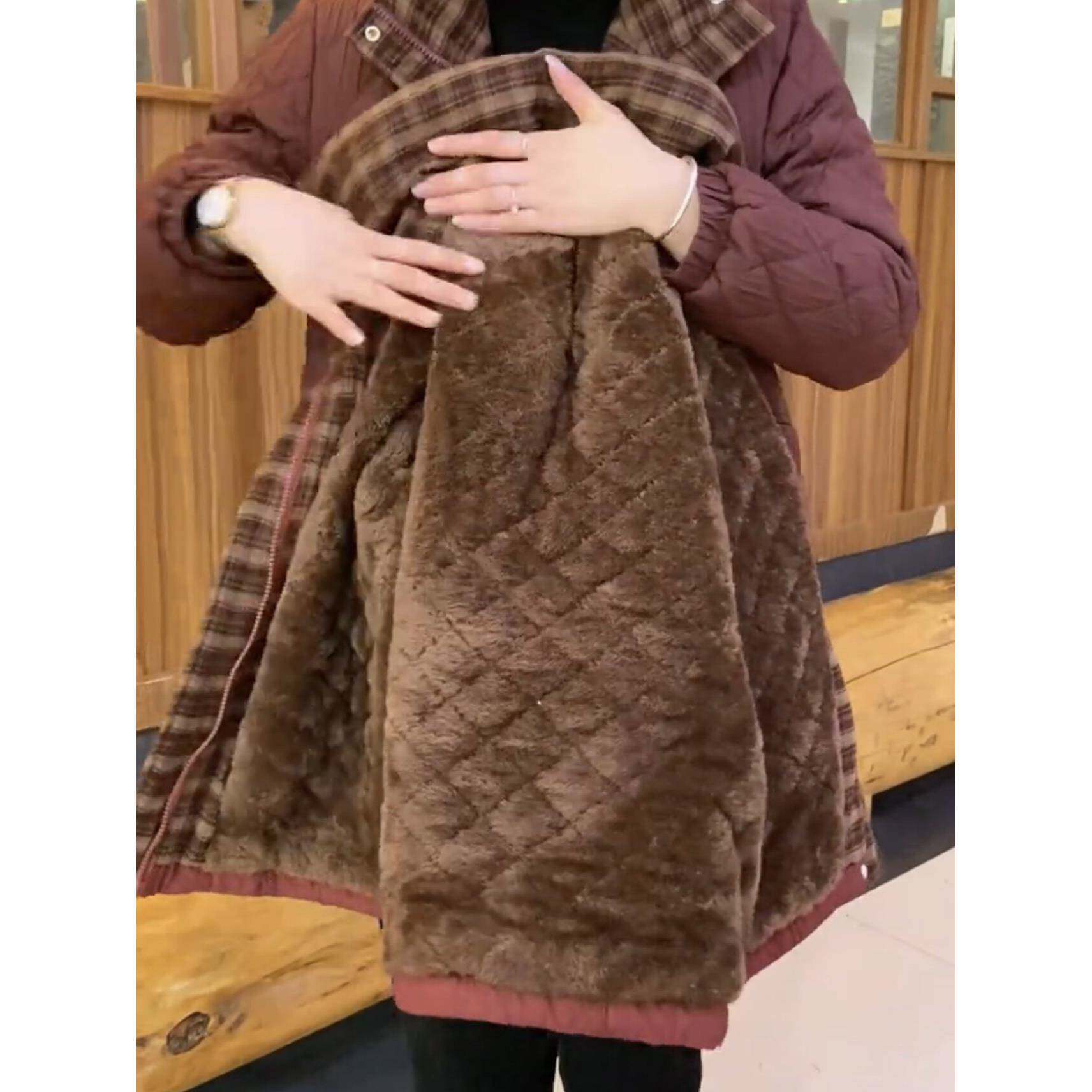新品中老年妈妈冬装棉袄洋气短款加绒加厚棉服2026新款小棉衣秋冬
