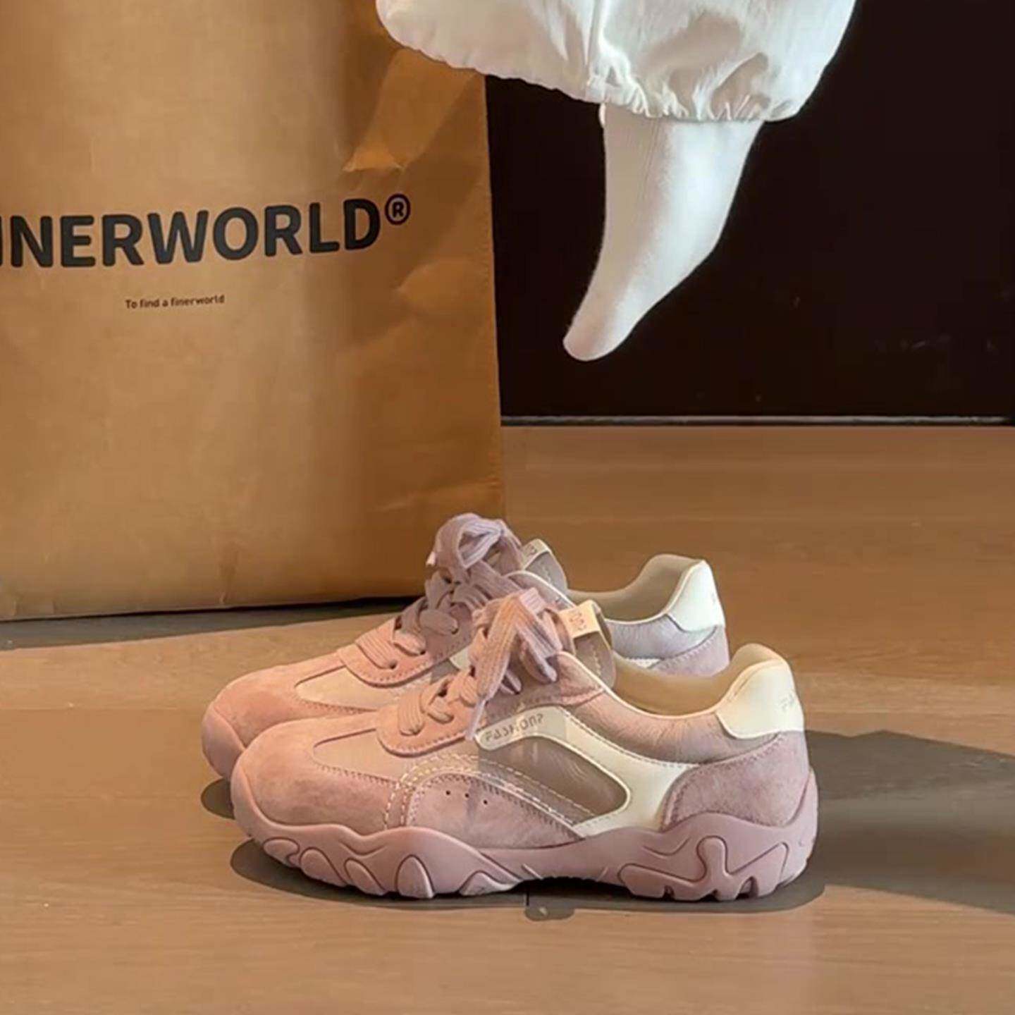 新品内增高厚底阿甘德训鞋女款2026新款春夏季休闲运动鞋小白鞋老