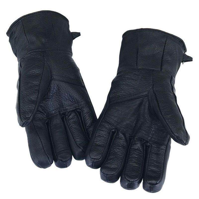 真皮牛皮手套男骑行王大码防风防雨防水滑雪手套骑车保暖防滑手套