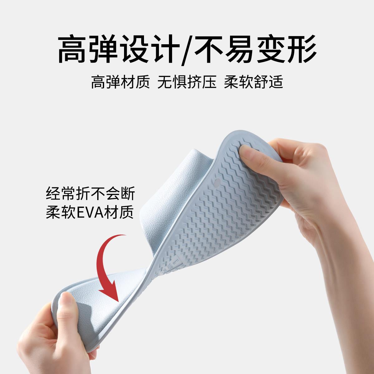 推荐旅游便携式可折叠拖鞋酒店可洗澡防滑游泳出行好物一次性拖鞋