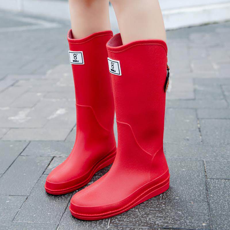 好货新品通勤高筒雨鞋女款2026新款加绒保暖胶鞋户外防水鞋防滑雨