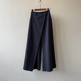 新品天丝棉小众西装裤女特别有设计感的裤子秋季新款宽松休闲阔腿