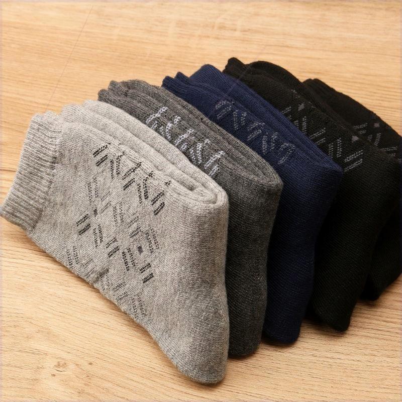 毛袜子男士秋冬季款棉袜加