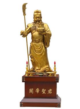 现货纯铜关公关二爷神像家
