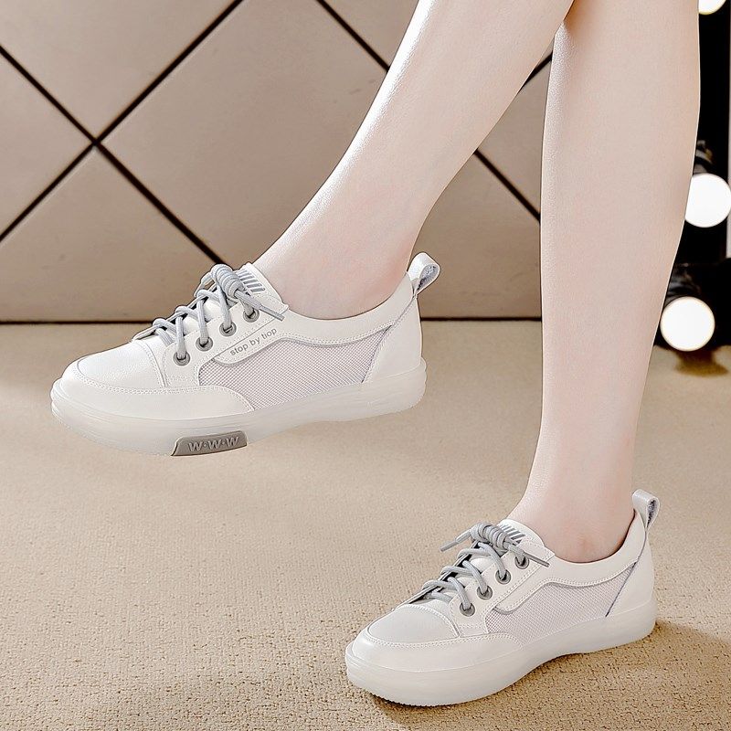 网面透气小白鞋女士2025夏季新款牛筋软底N单鞋防滑平底休闲网面,女鞋,网面鞋,淘宝优惠券,粉丝福利购,淘宝优惠卷
