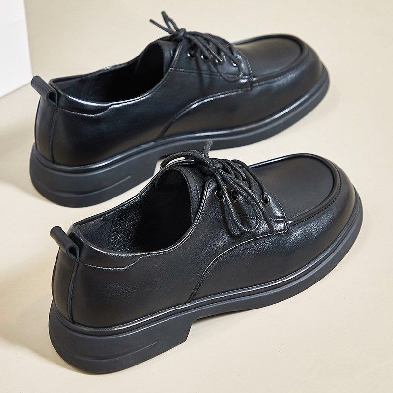 通勤系带深口黑色小皮鞋女工x装鞋低跟学生正装软底工作鞋矮跟女,女鞋,深口单鞋,淘宝优惠券,粉丝福利购,淘宝优惠卷
