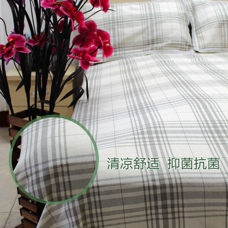 高支精纺提花h加厚单双人纯亚麻超大夏季空调折叠凉席子床单枕套,床上用品,凉席/草席/麻席,淘宝优惠券,粉丝福利购,淘宝优惠卷