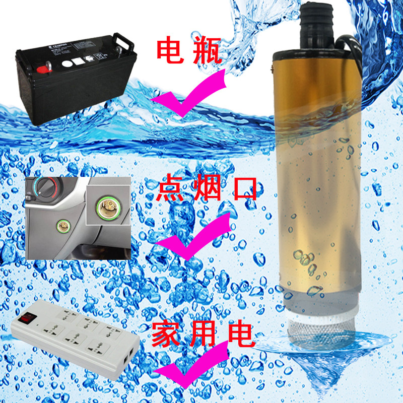 抽油泵柴油12gV伏24V220V车载电动水泵直流加油机器油桶自吸小型