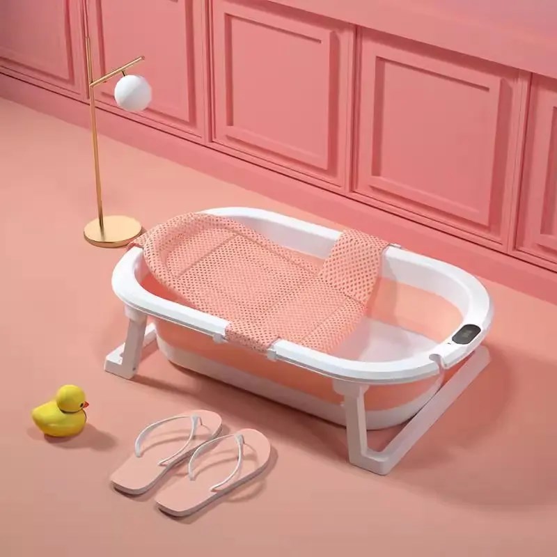 婴儿洗澡盆浴盆可折叠宝宝躺坐大号浴桶小孩家用泡澡新生儿童用品