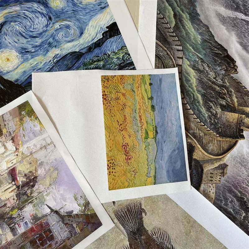3D打印立体油画肌理浮雕画UV喷绘油画布定制画芯墙纸壁画软装饰画