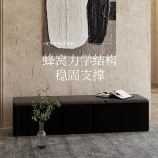 十八纸海绵坐垫长凳软包舒适休息区沙发凳家用商用艺术氛围风琴凳