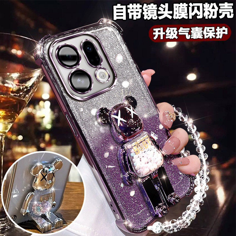 适用oppofindx9网红手机壳支架女