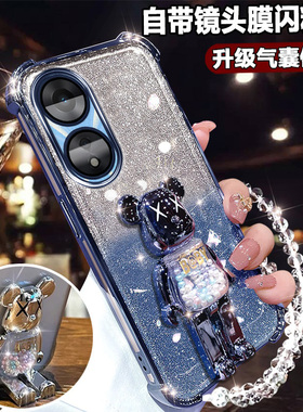 oppoA1pro曲屏手机壳网红可爱支架a1pro镜头全包PHQ110保护套oppo气囊硅胶0pp0ppoA1por软壳opoa1防摔por外壳