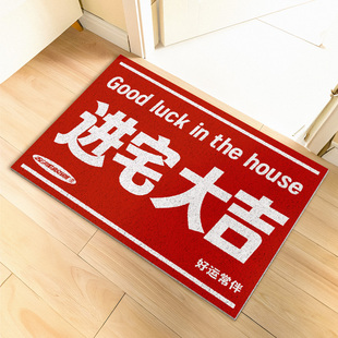 左咸敦道原创高级感pvcs家用厨房防滑丝圈地垫入户进门口垫子地毯
