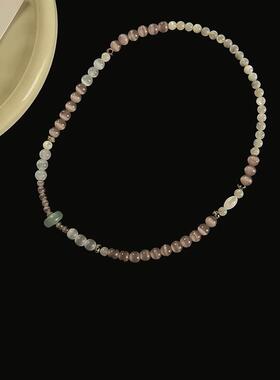 中式十里间甜美小清新石头手链百搭少女禅意双层手串